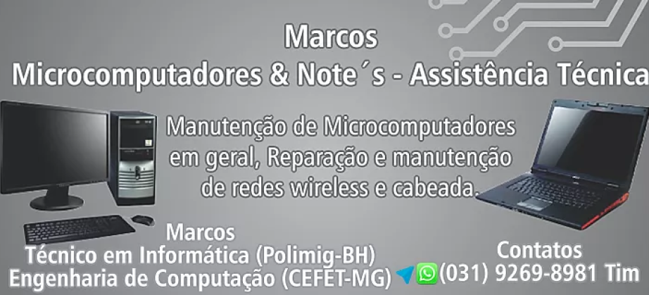 Assistência Técnica  em Microcomputadores e Note´s