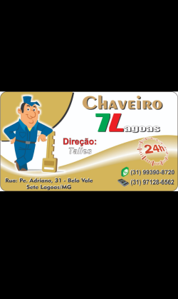 Chaveiro sete Lagoas 24 horas