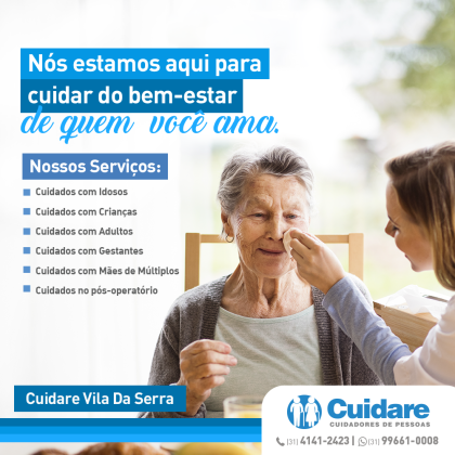 Cuidadores de pessoas: crianças, adultos e idosos 