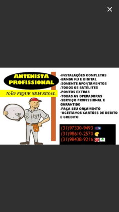Instalador de antenas em BH e região 