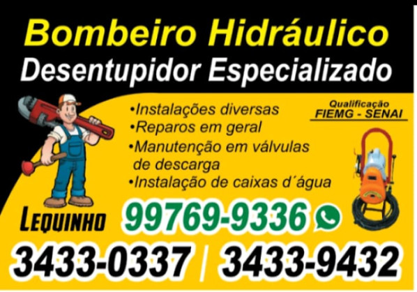 Lequinho Bombeiro Hidráulico 
