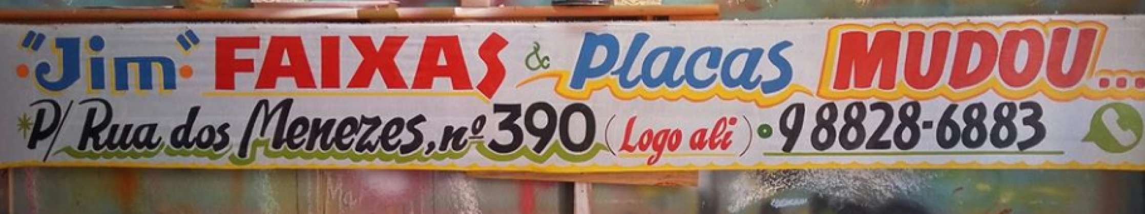 Pinturas de faixas em pano,ou lona